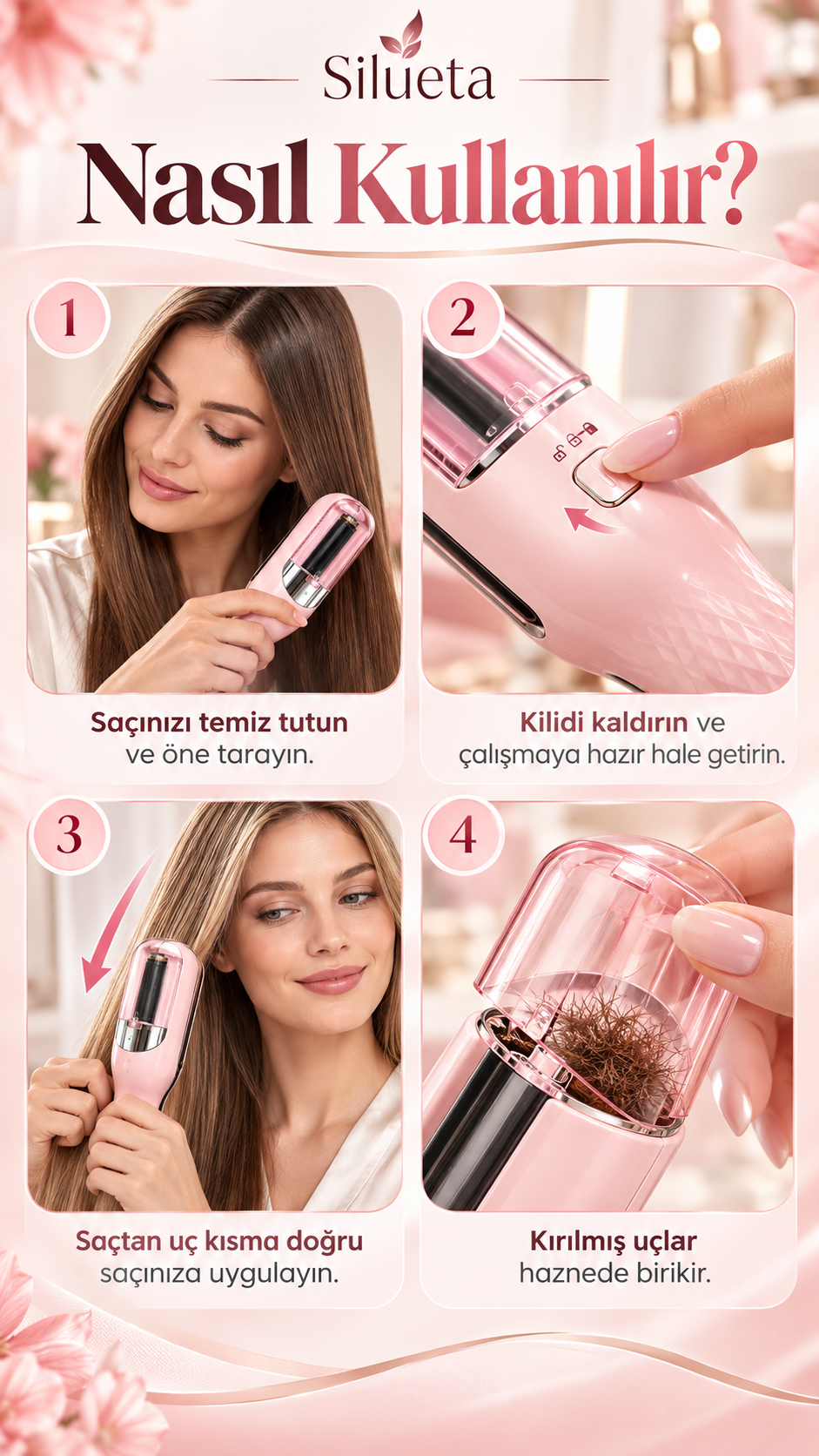 Silueta SplitCare Saç Kırığı Alma Makinesi