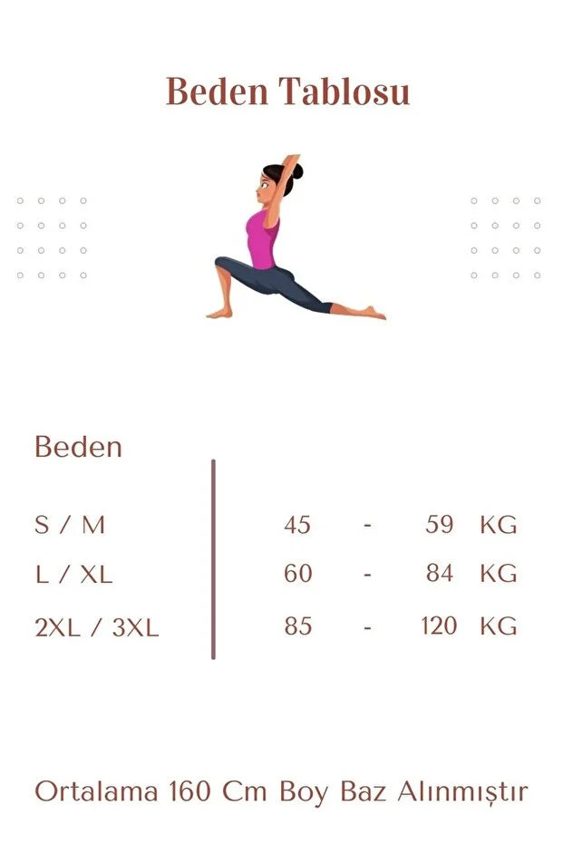 Silueta Sculpt Zıbın Korse beden tablosu